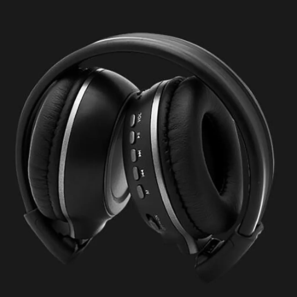 20% Bluetooth наушники Универсальные складные спортивные беспроводные наушники светодиодный FM радио наушники Поддержка TF наушники