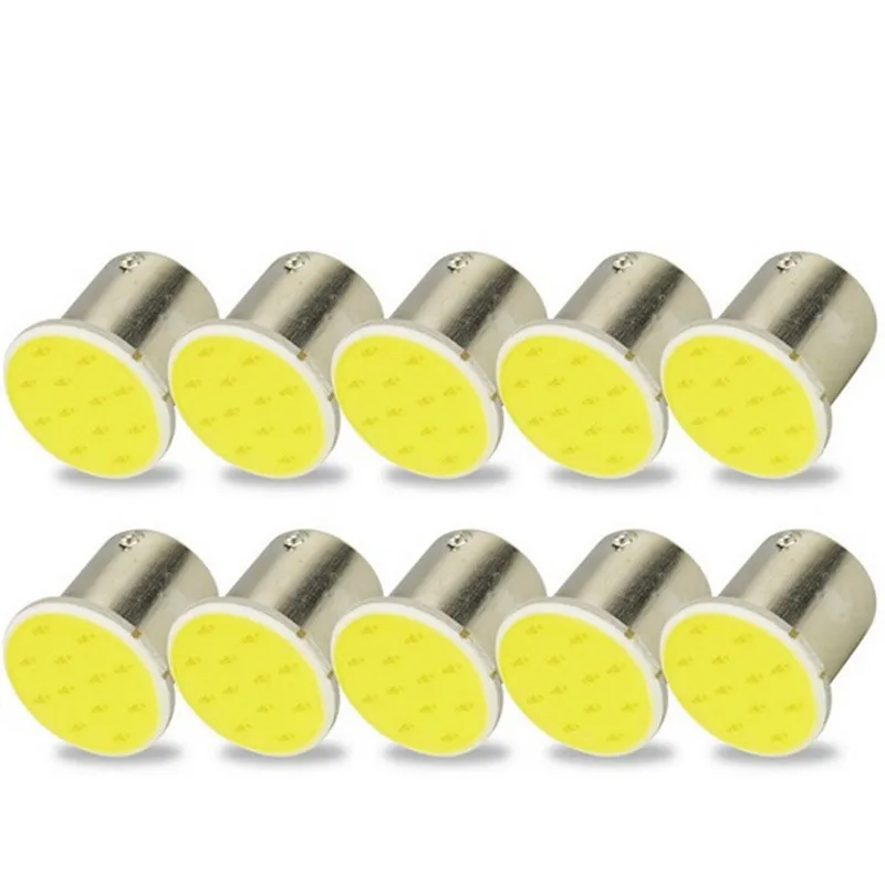 10pcs/lot 1156 Motorcycle Car Light Bulbs Ba15s Cob P2W COB LED 12SMD Turn Signal Lights Brake Reversing (backup) | Лампы и освещение