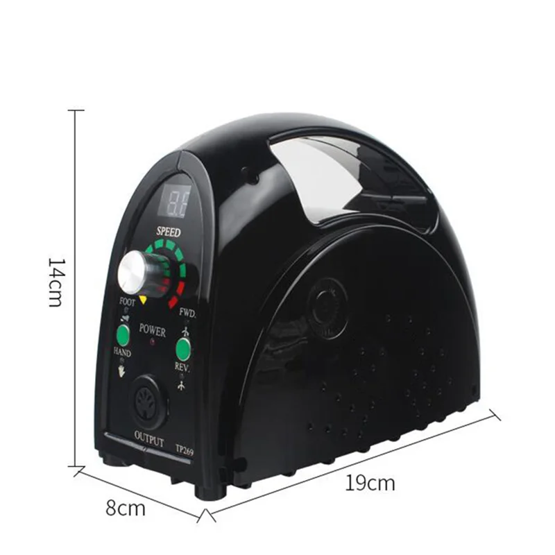 Billige Professioanl 65W Elektrische Nagel Bohrer Maschine mit 35000RPM Handstück Nägel Kunst Maniküre Maschine Nagel Polieren Maschine