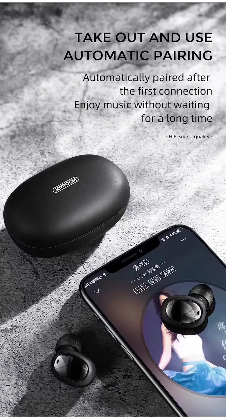 JOYROOM T08 TWS Bluetooth наушники беспроводные стерео с сенсорным управлением