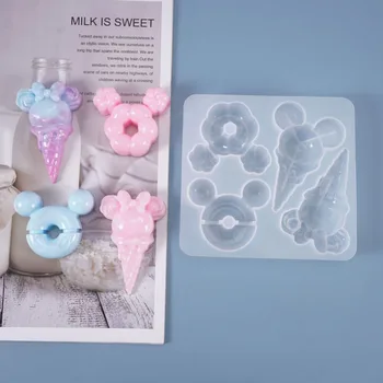 

Diy Ice Cream Donut Popsicle Resin Crystal Epoxy Silicone Mold Plaster Aromatherapy