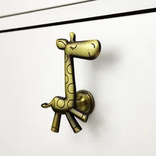 

Giraffe Handle Children's Room Drawer Handle Metal Single Hole Handle Cupboard Drawer Drawer Handle Cute Funny Cartoon