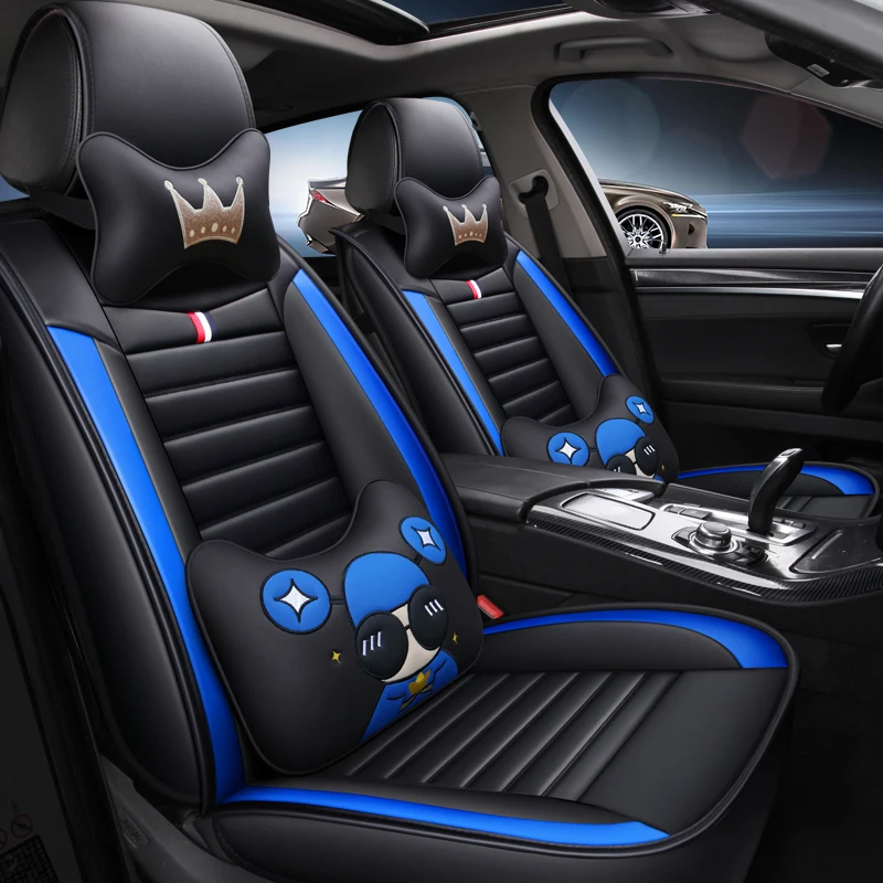 Best Price Cartoon Lederen Auto Seat Cover Voor Renault Clio Stofdoek Captur Kadjar Captur Laguna Megane Latitude Alle Modellen Auto Accessoires