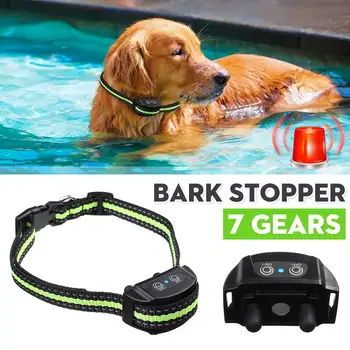 

7 speed Waterproof Pet Electric Fence Wireless Smart Waterproof Dog Training Collar Sound/Shock Bark Stopper Dog Training Device