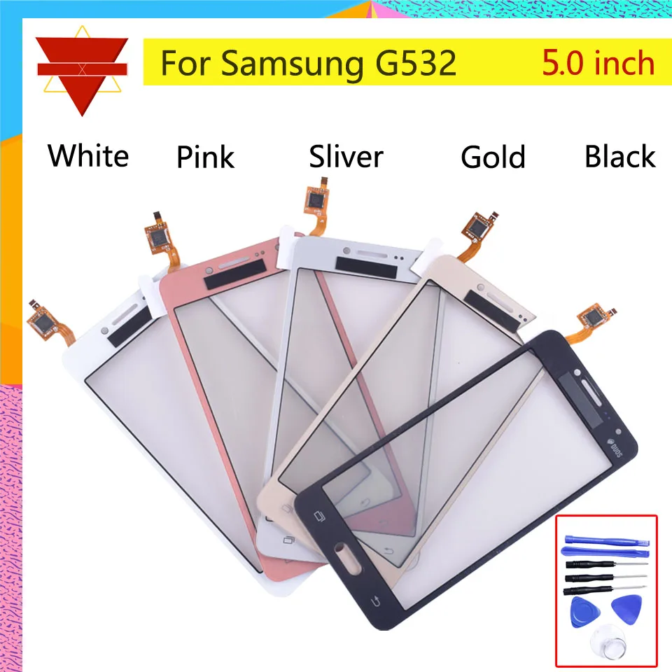 Сенсорный экран 5 0 дюйма для Samsung Galaxy J2 Prime Duos сенсорный G532 дигитайзер переднее