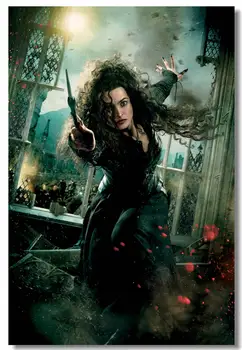 

Custom Canvas Wall Art Bellatrix Lestrange Poster Voldemort Draco Malfoy Wall Stickers Helena Carter Wallpaper Retro Mural #835#