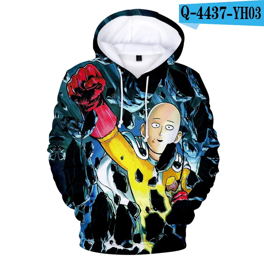 3D One Punch Man сезон 2 3D Толстовка для женщин/мужчин с принтом японская манга с длинным рукавом крутая 3D Толстовка Аниме One Punch Man толстовки Топ - Цвет: 3D