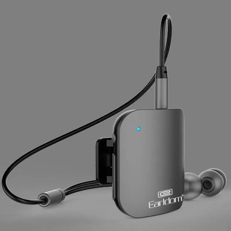 Проводные стереозвуки наушники беспроводной bluetooth-приемник с зажимом
