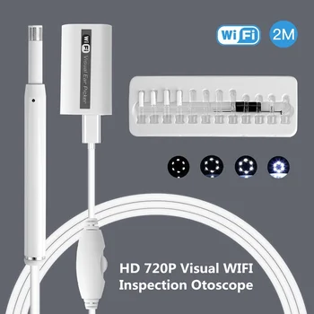 

Wifi Ear Otoscope Camera Smart Visual Ear Cleaner Endoscope Pocket Professional Doctor Otoscope Set for Iphone Android Phone