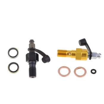 

Motorcycle 2pcs Alloy Single Banjo Bolt Thread Bleeder Nipple Washers 1.25mm