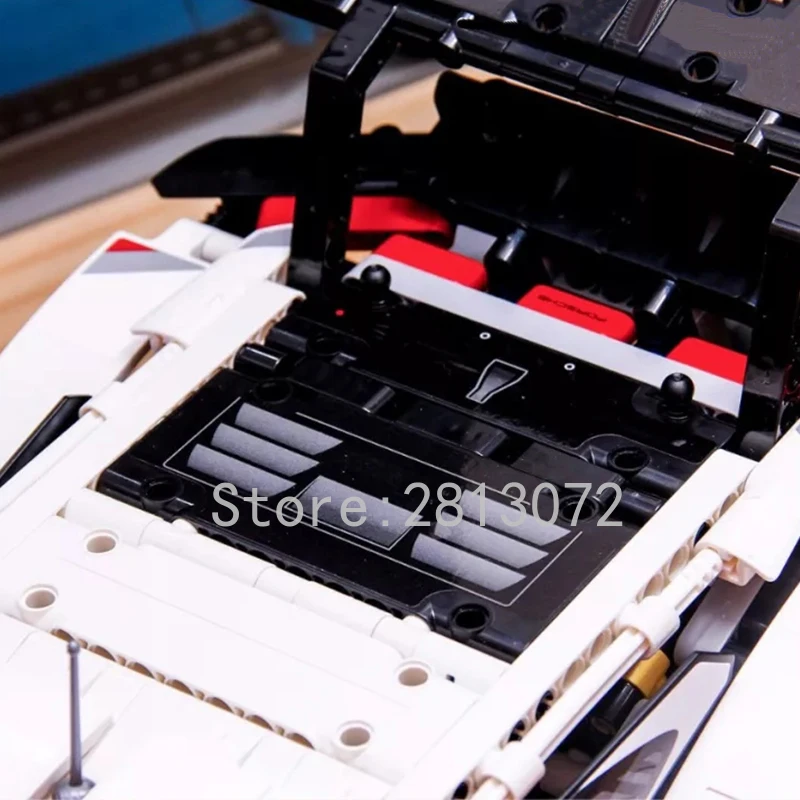 Супер автомобиль 20097 серии RSR Technic 1580 шт 13387 king 90066 игрушки Совместимые 38057 42096 7050 строительные блоки кирпичи
