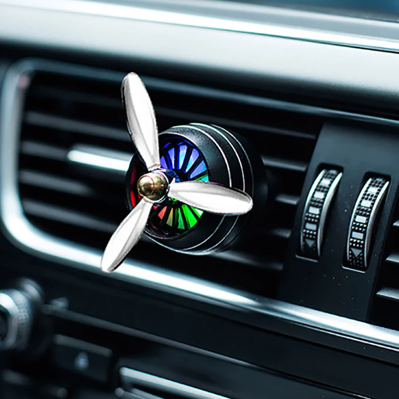 Car-Perfume-Diffuser-Air-Freshener-LED-Light-Air-Force-3-Vent-Outlet-Clip-Automobiles-Decor-Propeller