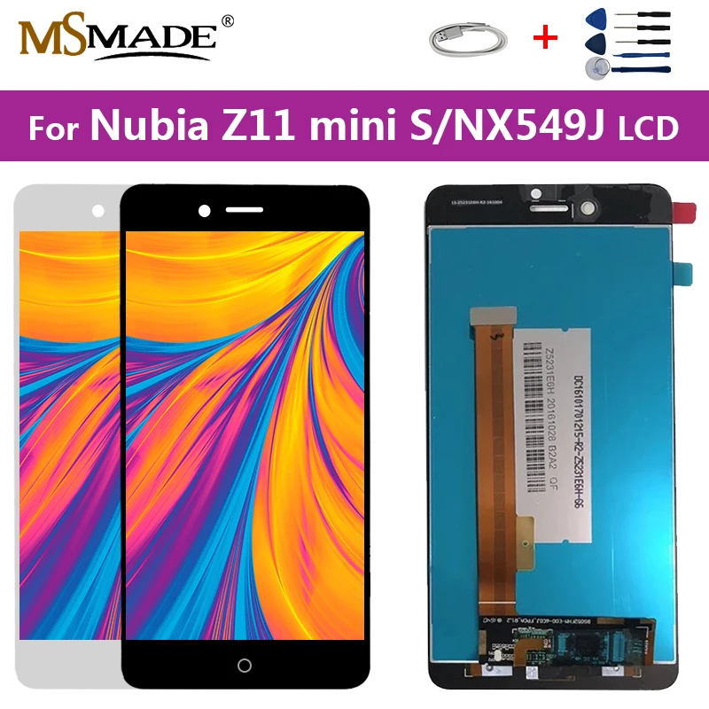 

Original For ZTE Nubia Z11 Mini S NX549J LCD Display Touch Screen Digitizer Assembly Parts With Frame Free Shipping + GIft