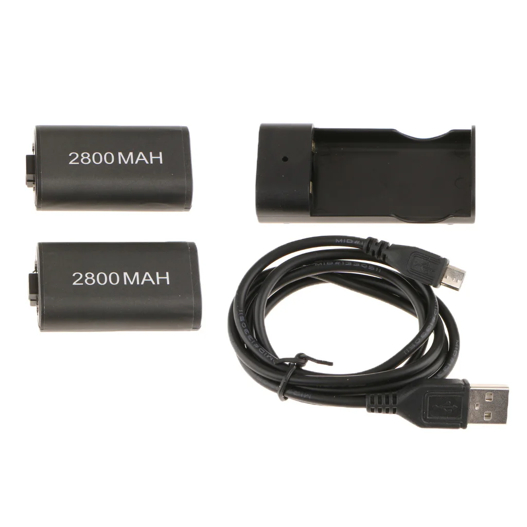 2X2800 mAh аккумуляторная батарея+ USB кабель+ зарядное устройство для Micro Xbox One