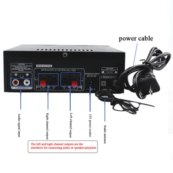 

600W Digital Power Amplifier Car Home Sound System With Remote Control Stereo Mini Subwoofer Dual Channel HIFI Music Bluetooth