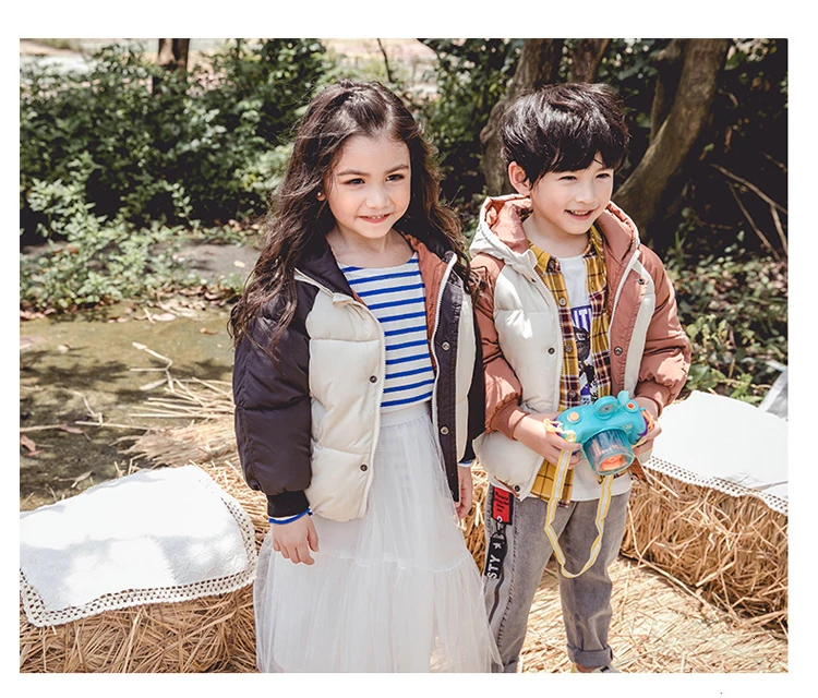 Jaqueta de Inverno para o Menino Macacão da Criança com Capuz Roupas do Bebê Benemaker Crianças Menina Parkas Cabolsa Blusão Criança Outerwear Yj116 26 Mamãe e Bebê