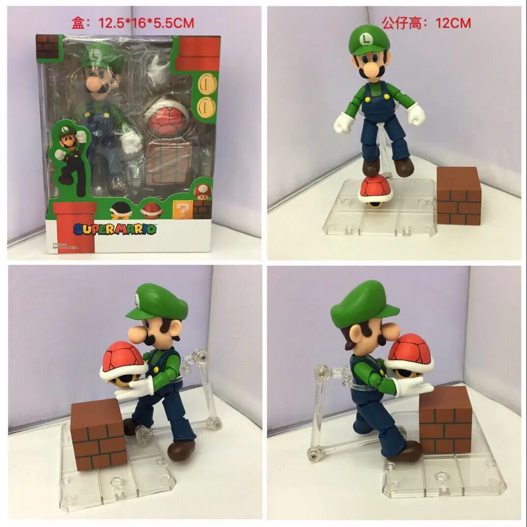 

Super Mario Made in China SHF Game Related Products Luigi Movable Joint Super Mario Garage Kit Figurine