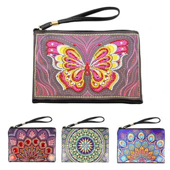 

Huacan Special Shaped Diamond Painting Wallet Embroidery Women Clutch Bag Gift 5D DIY Mosaic Butterfly Art