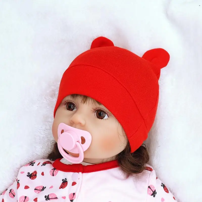 Baby Accessories discount Baby Hat With Ears Beanie Hat Caps for Children Kids Newborn Infant Baby Beanie Girls Baby Winter Cap Girls Hat Kids Accessories Silicone Anti-lost Chain Strap Adjustable 