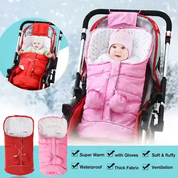 

NEW Winter Baby Sleeping Bag Stroller Sleeping Bags Warm Envelope For Newborn Infant Windproof Stroller Sleepsacks Footmuff Foot