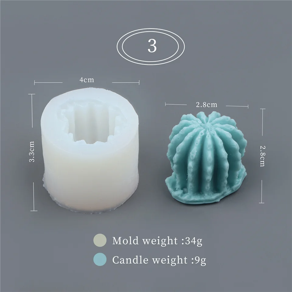 Succulent & Eucalyptus Silicone Mold for 3D DIY Aromatherapy and Crafting