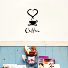 ZY361 стиль настраиваемые импортные товары алиэкспресс Лидер продаж кофейная чашка настенные декоративные наклейки маленькая клейкая бумага Coffe