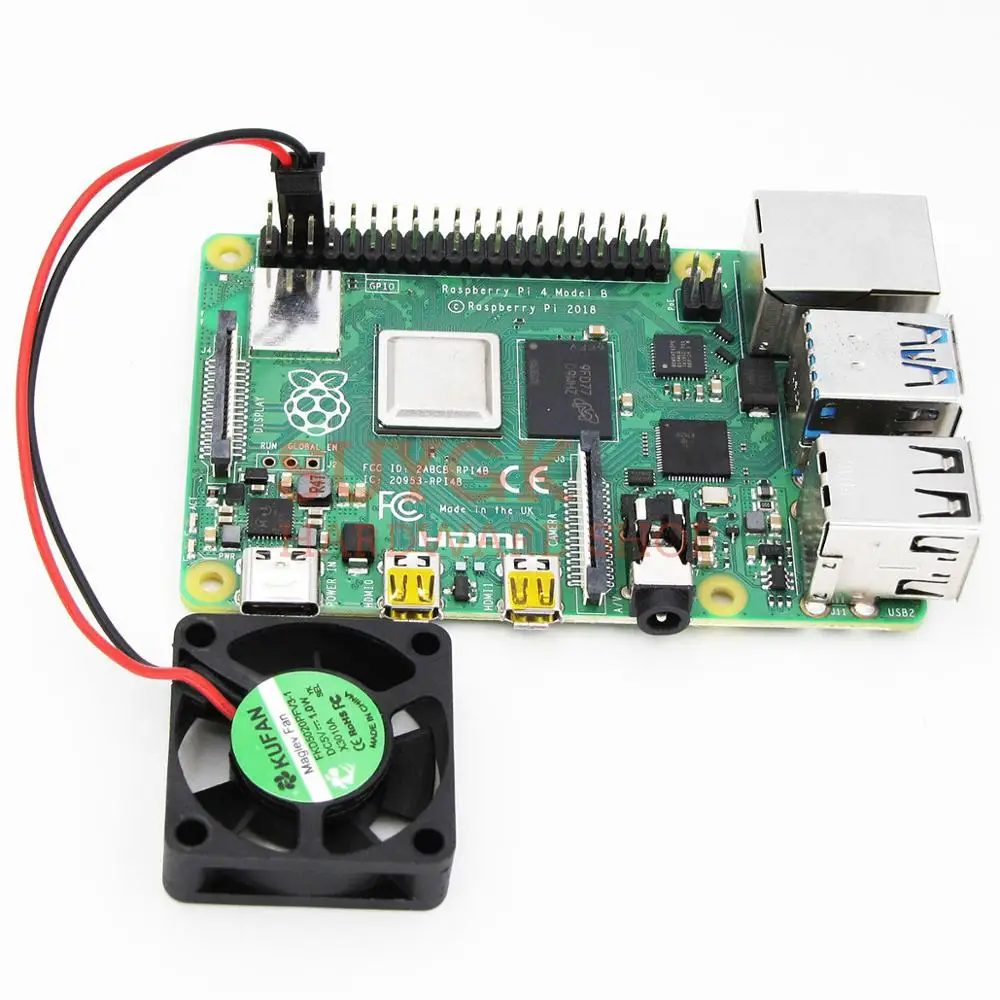 Raspberry PI 4 4 ГБ/2 ГБ/1 ГБ Модель B Вентилятор охлаждения Охлаждающий радиатор вентилятор 30*10 мм DC 5 В Raspberry PI 4B Raspberry PI 3 Model B