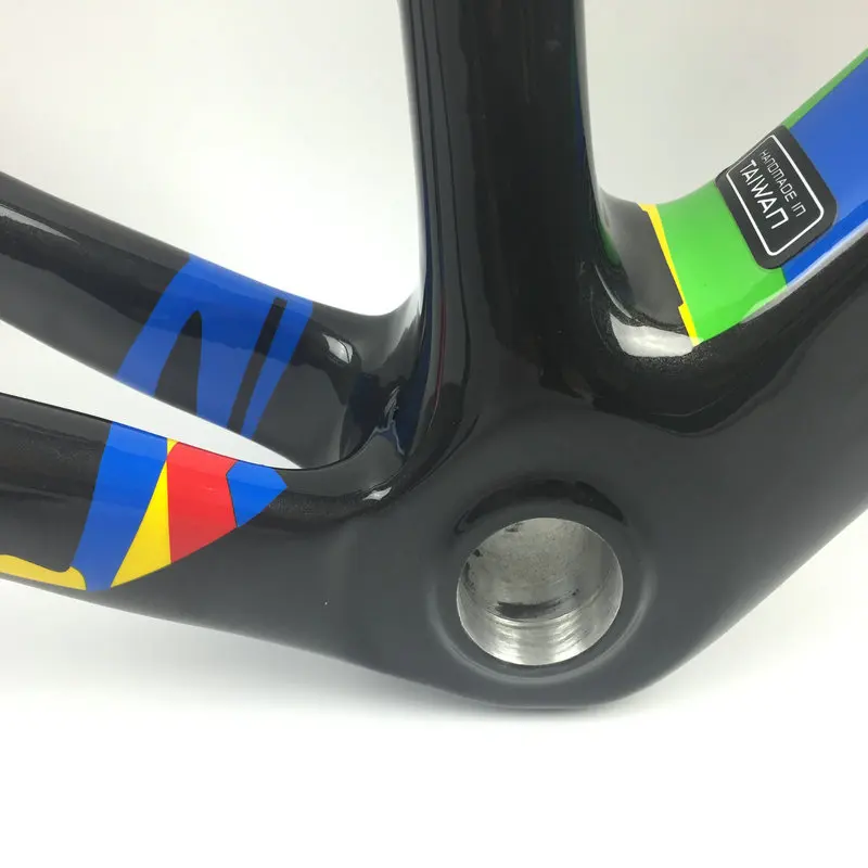 Стильная рама для шоссейного велосипеда, камуфляжная, цветная, углеродная рама для велосипеда UD, глянцевая, полностью обработанная, карбоновая рама для велосипеда bsa/bb30/pf30