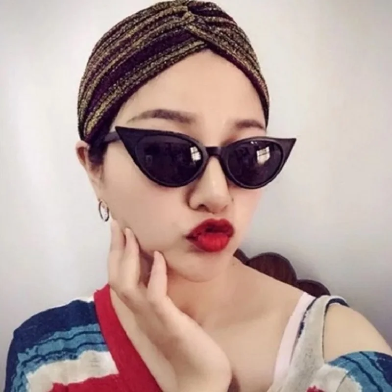 

Sunglasses Black White Triangle Cat Women Fashion Trend Advanced Retro Popular All -Match Sports Travel Sunshade Accessories