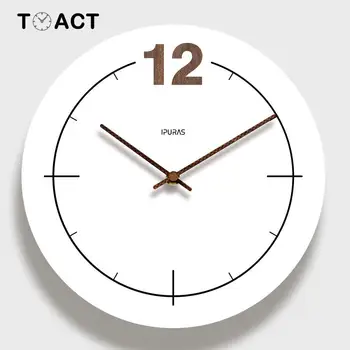 

12 Inch Nordic Wall Clock Household Mute Living Room Bedroom Minimalist Modern Decorative Wall Watch Quartz Round Clocks klok