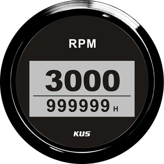 KUS DN85mm цифровой тахометр 0-3000 об/мин для бензинового двигателя