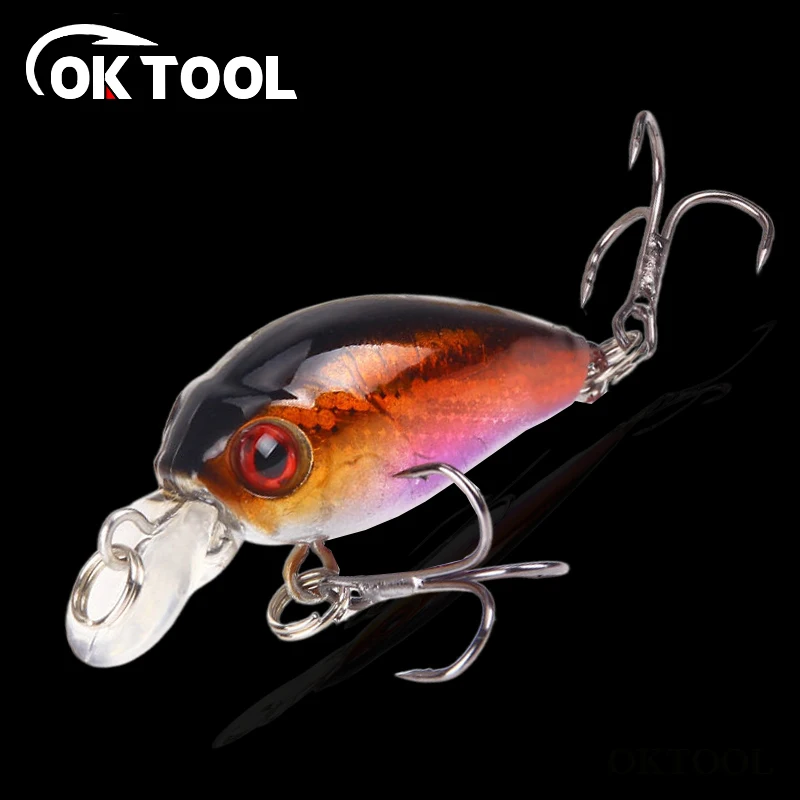 OKTOOL 4 5 см 3 8 г Topwater жесткая приманка кренкбейты рыболовная воблеры джиггинг
