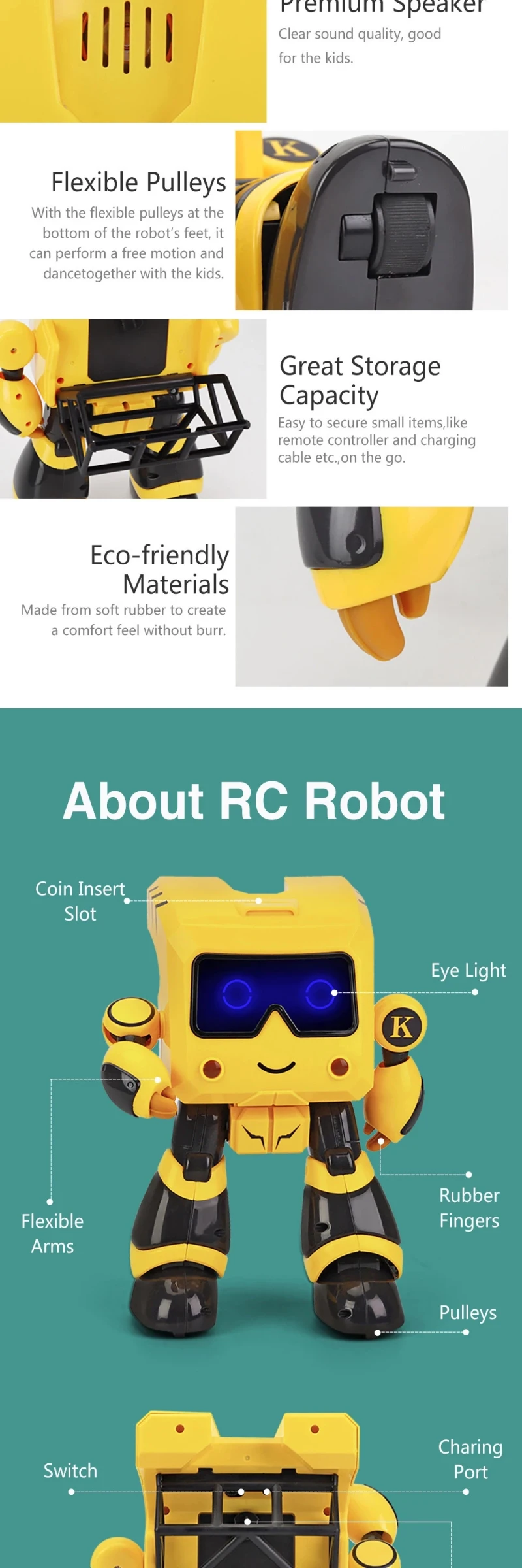 Английский Радиоуправляемый умный робот, детская игрушка, монета, зондирование денег, управление, демонстрация, ходьба, танец, интеллектуальный пульт дистанционного управления, модель робота