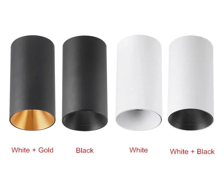 明装射灯LED吸顶式7W免开孔CREE圆形金色北欧客厅走廊COB防眩筒灯-淘宝网_12