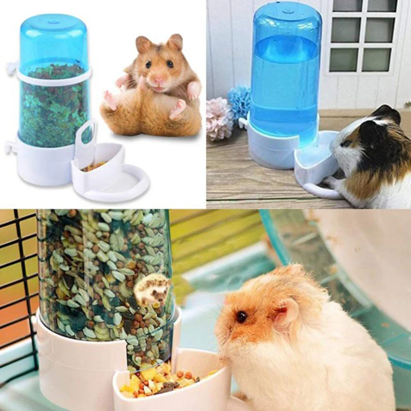 

Automatic Pet Food Feeder Water Feeder Hamster Rabbit Bird Small Animal Water Bottle Automatic Parrot Feeder Bird Drinker