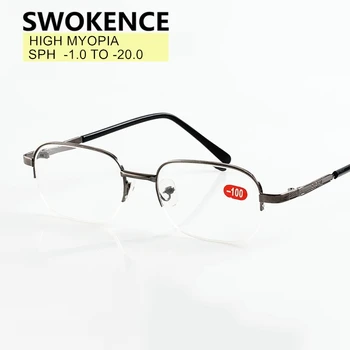 

High Myopia Prescription Glasses -1.0 to -6.5 -7.0 -7.5 -8.0 -8.5 -9.0 -9.5 -10 to -20 Men Women Shortsighted Spectacles F155