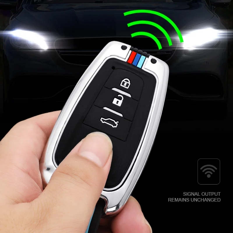 Portachiavi per auto in lega di zinco portachiavi per auto per Toyota CHR C-HR Prado Camry Avalon Prius Corolla RAV4 portachiavi Avalon - Hb9db3fb53a7444699c7730ebb9371f90s