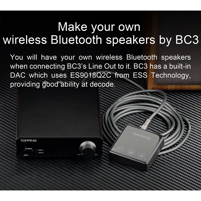 TOPPING BC3 ES9018Q2C DAC Bluetooth 5.0 LDAC