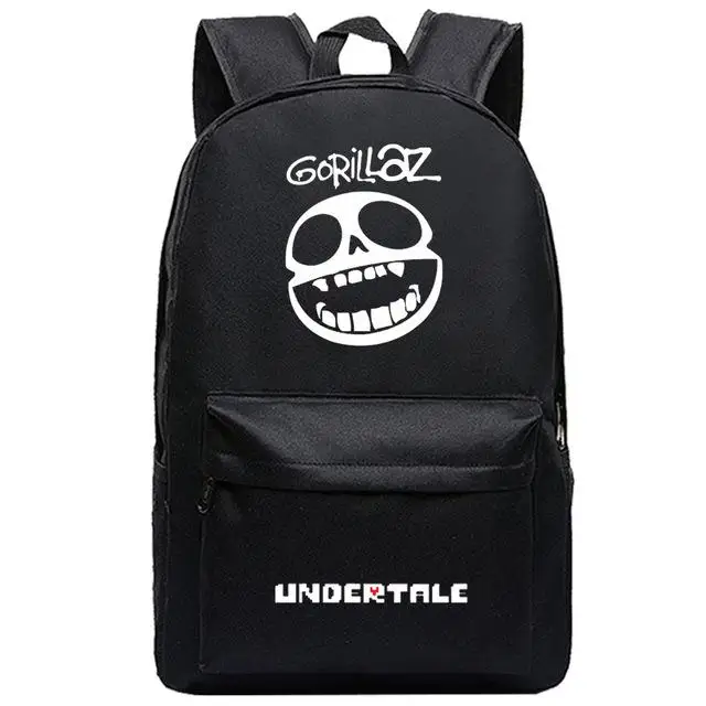 Горячая игра Undertale Frisk Sans Печать мальчик девочка рюкзак холст унисекс сумки на плечо Undertale школьные сумки Rugzak рюкзак для ноутбука - Цвет: 12