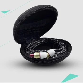 

PU leather Mini Earphone Holder Case men women Storage Bag Camping Climbing Holding Box Storage Case Zipper Cover Earphones Case