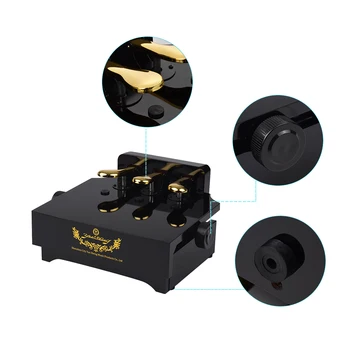 

Black Piano Pedal Extender Bench for Kids with 3 Pedals Adjustable Height Beginners Children Piano Practice Aid Accessory