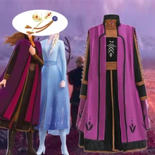 Платье Анны и Эльзы для девочек; Детские платья для девочек; костюм; элегантное платье принцессы; карнавальный костюм; вечерние платья для детей 3, 6, 12 лет