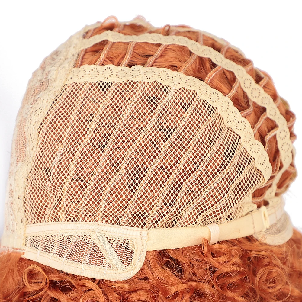 Perucas com Franja Sintéticas para a Mulher Perucas de Cabelo Kookaestilo Curto Afro Kinky Encaracolado Perucas Negra Laranja Ombre Vermelho Rosa Cosplay Natural 6 Kookastyle curto afro kinky encaracolado perucas com