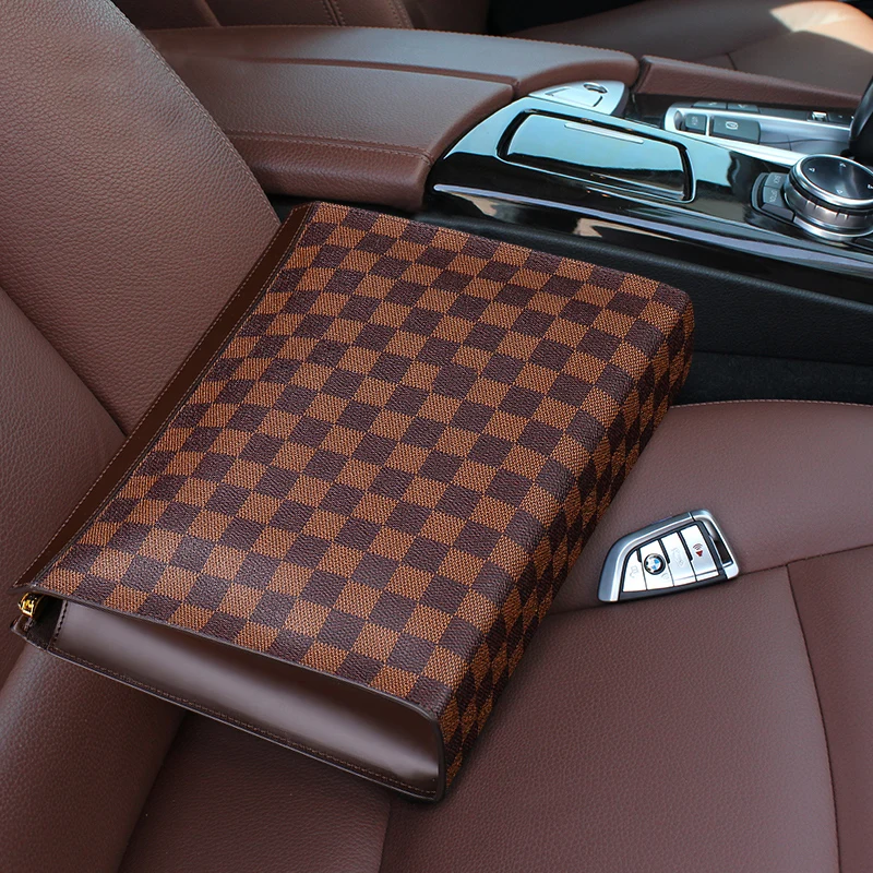 

Luxury Genuine Leather 2019 New Occidental Style Men's Fashion Handbag Men's Leather Casual Envelope Bag Hand Holding Clutch Bag