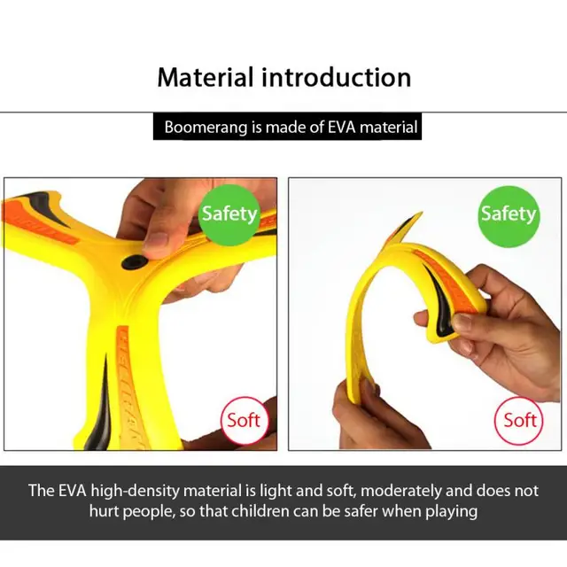 Boomerang Toy Throwback Flying Disc Funny Throw Catch Interactive Toy Outdoor Fun Game Gifts For Kids Children Toy Sports 4