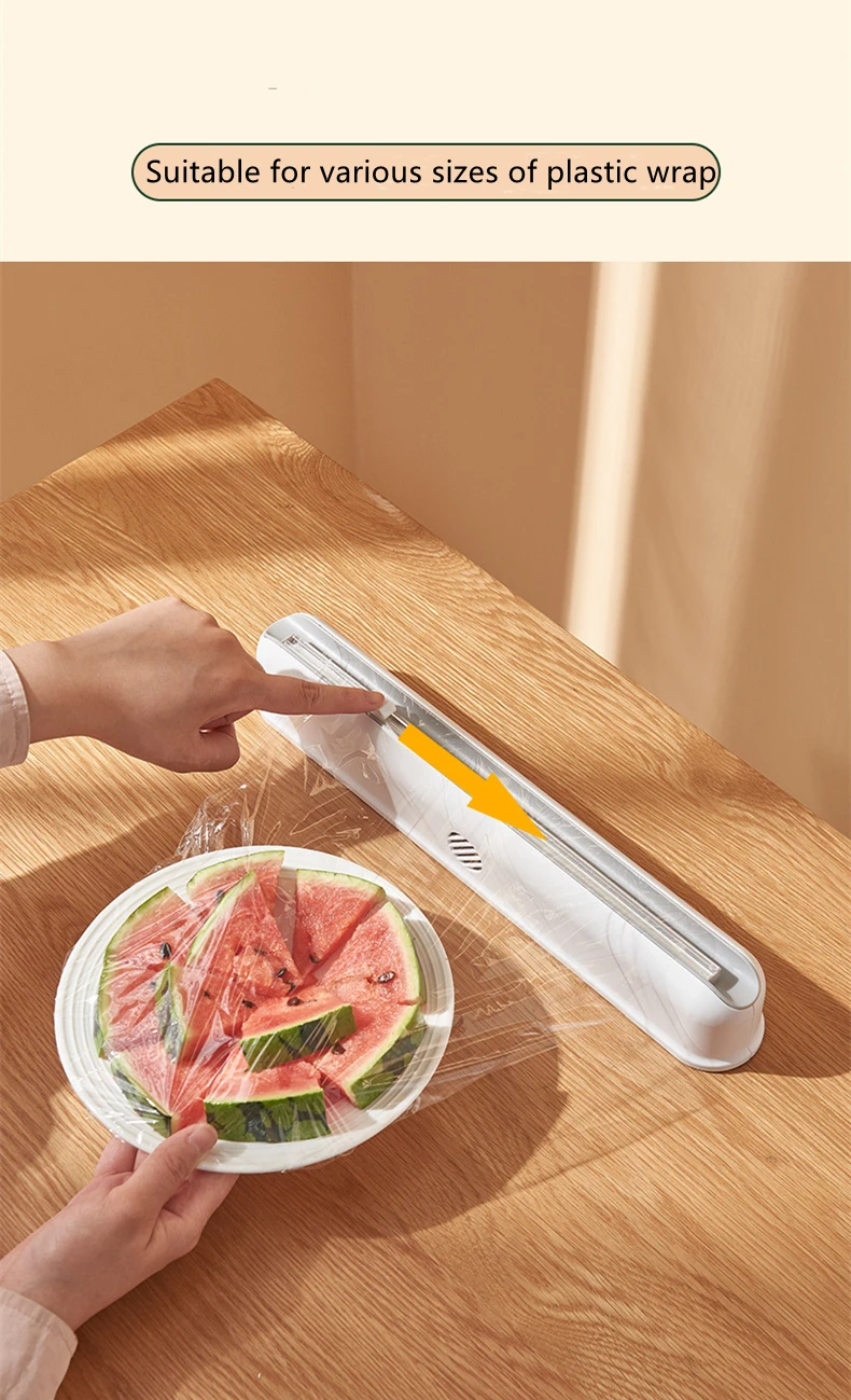 Xiaomi Cling Film Cutting Box Wall-mounted Suction Cup description image 2
