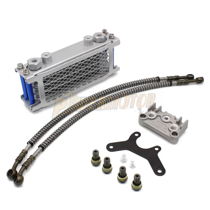 Set răcitor de ulei pentru radiator de motocicletă, răcire cu ulei pentru 50 70 90 110 125 140cc Monkey Bike DAX Pocket Bike ATV Motocross Dirt Bike_voghion.com