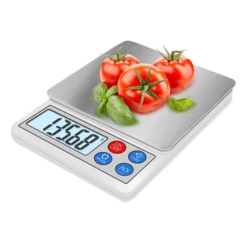 価格 ステンレス鋼グラムスケールデジタルキッチン600グラム/0.01グラムの食物ポケットスケールlcdディスプレイと1トレイ