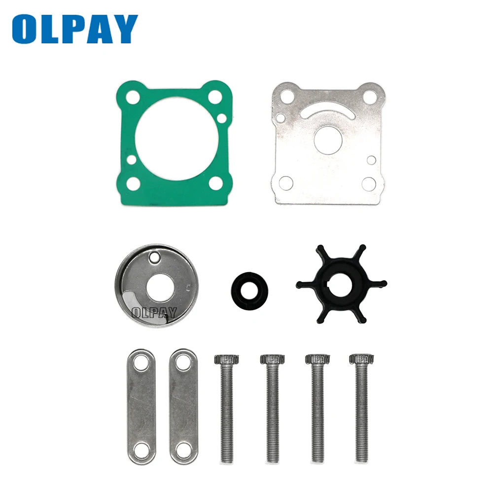 

6N0-W0078 Water Pump Impeller Kit for Yamaha Outboard Motor 2 Stroke 6HP 8HP 18-3460 6G1-W0078-A1 6N0-W0078-00 6G1-W0078-A0