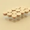 24 pcs/lot 12ml 24*30*35mm Small Glass Bottle Cork Stopper Spice Bottles Container Sealed Glass jar Vial Bottle Stopper 5